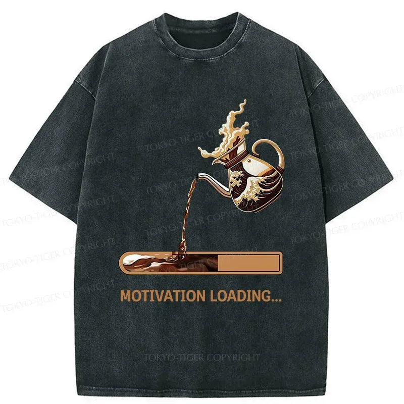 Japanese Vintage Washed T-Shirt for Daily Wear
