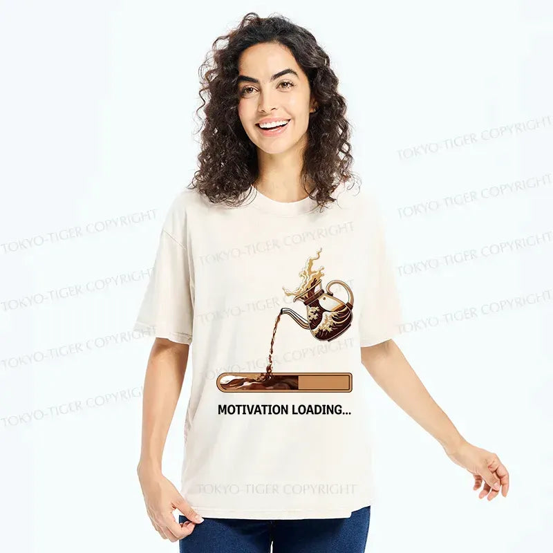 Kyoto-Lion Coffee Loading Washed T-Shirt