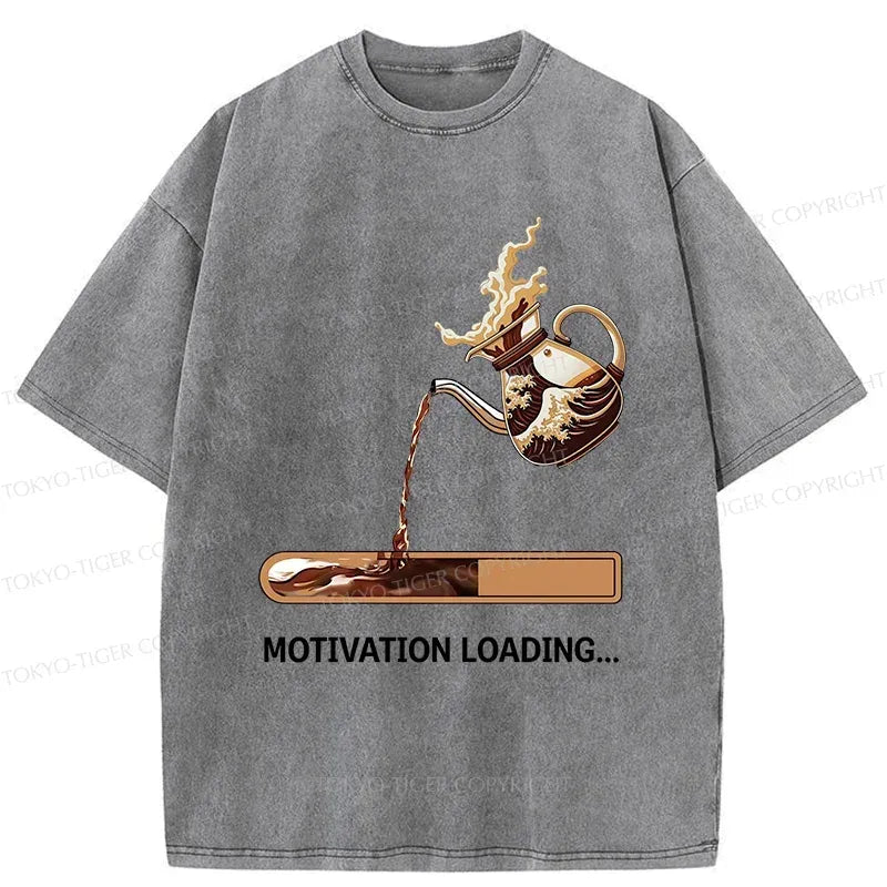 Japanese Vintage Washed T-Shirt for Daily Wear