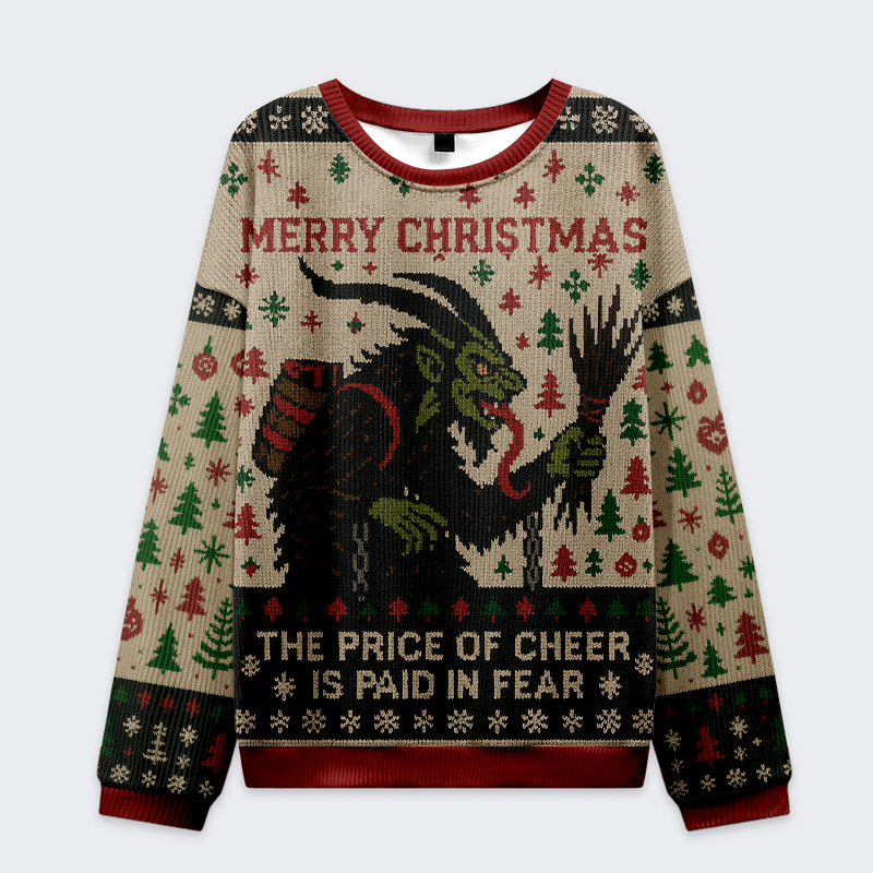 unisex krampus christmas sweatshirt free shipping