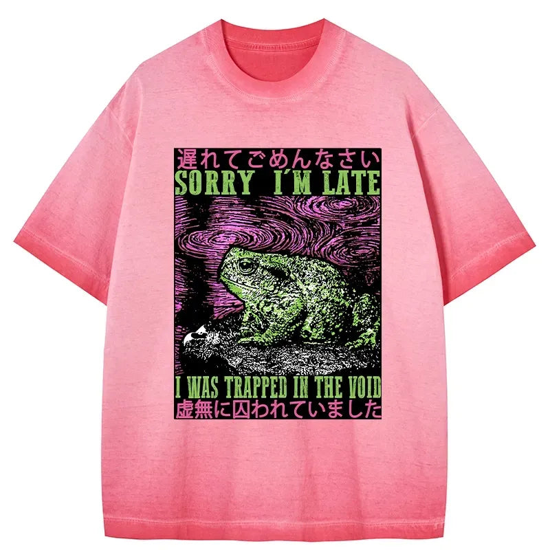 japanese culture frog t-shirt