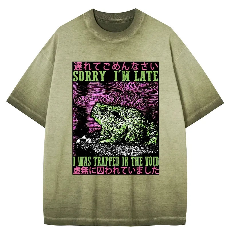 japanese culture frog t-shirt