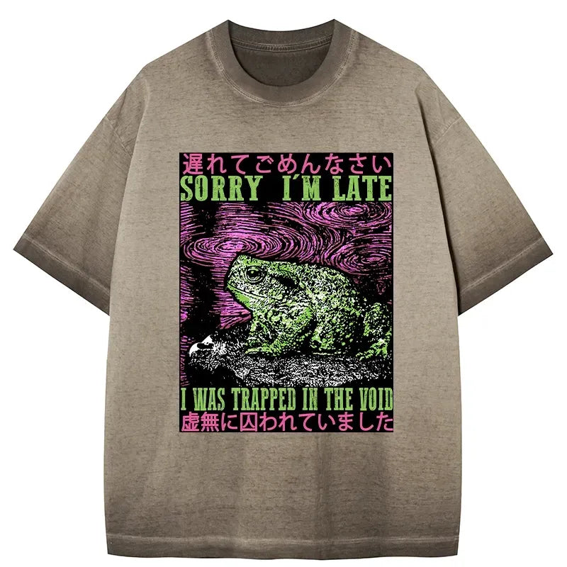 japanese culture frog t-shirt