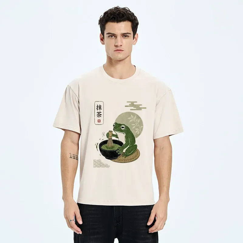 japanese matcha bowl t shirt for summer