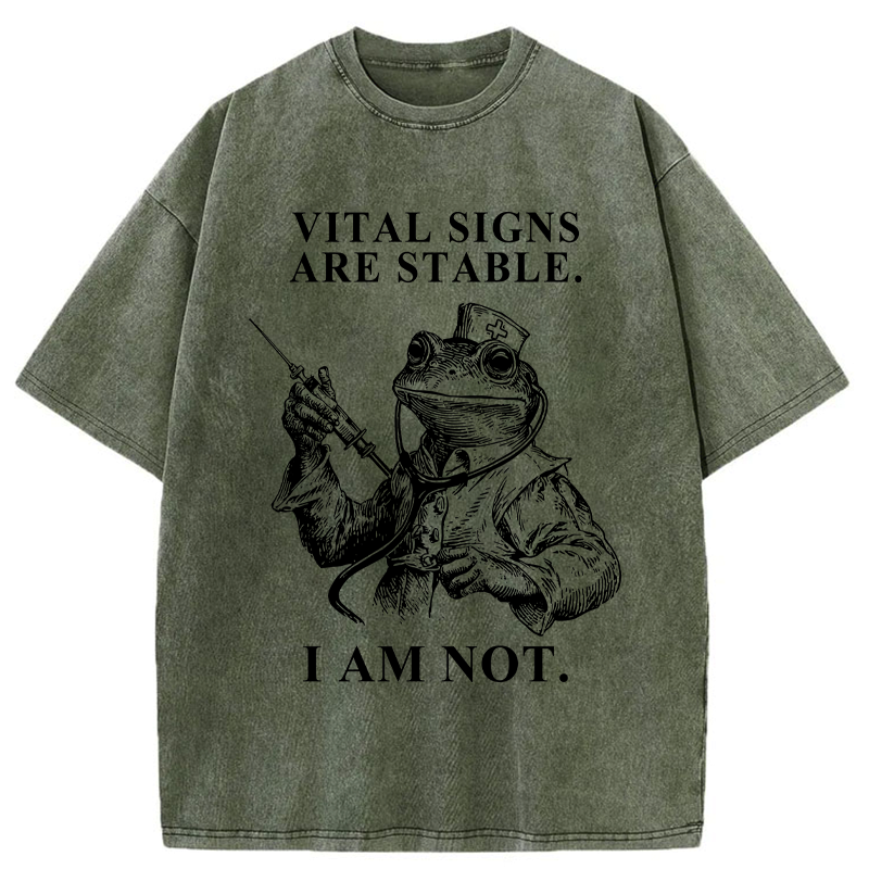 Japanese Vintage Washed T-Shirt for Daily Wear