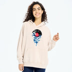 Kyoto-Lion Vinyl Records And Waves Washed Hoodie