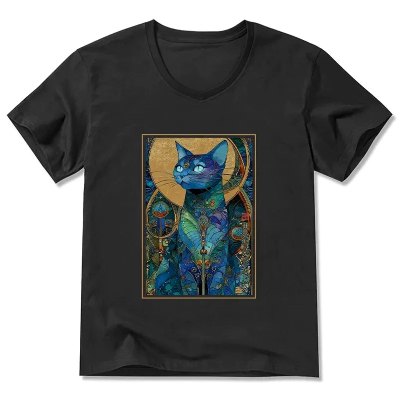 Kyoto-Lion classic cat t-shirt streetwear