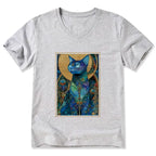 Kyoto-Lion The Cat¡¯s Plan To Rule Them All V-Neck Classic T-Shirt