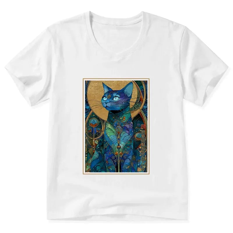 Kyoto-Lion classic cat t-shirt streetwear