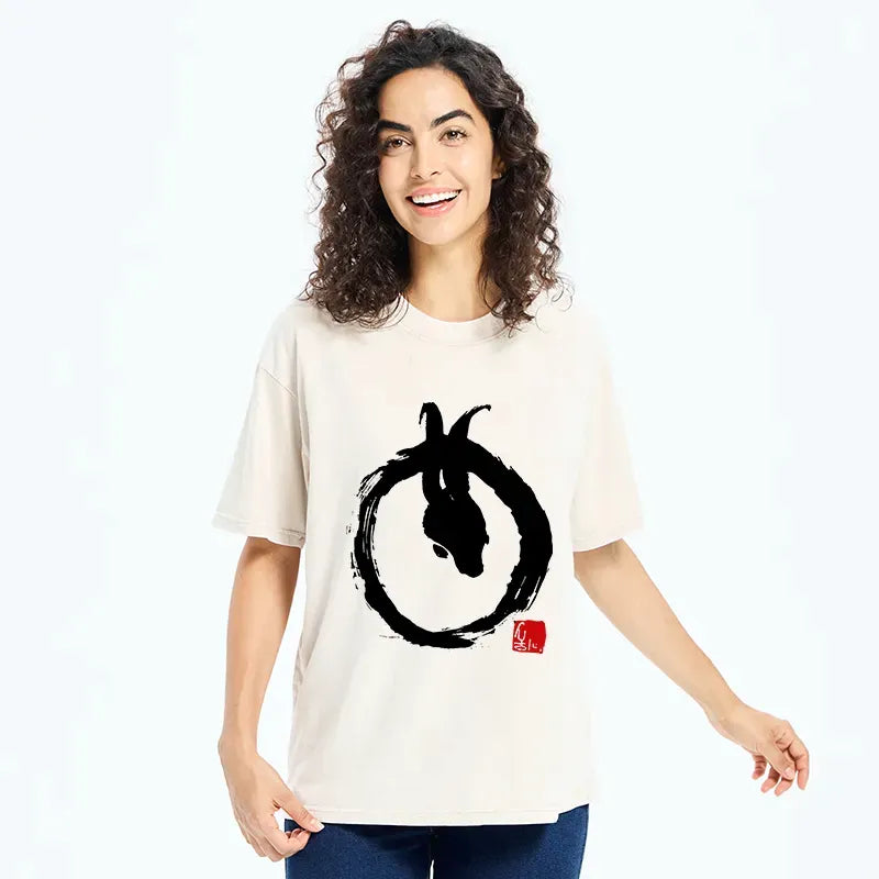Kyoto Lion Unisex Cotton Tee Streetwear