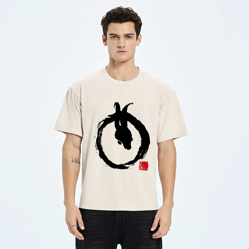 Vintage Ink Painting T-Shirt Gift for Her