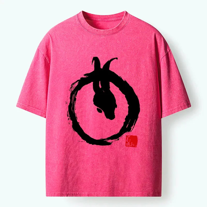 Vintage Ink Painting T-Shirt Gift for Her