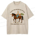 Funny Samurai Horseback Tee for Him