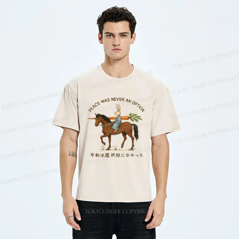 Washed Japanese Samurai T-Shirt Trendy