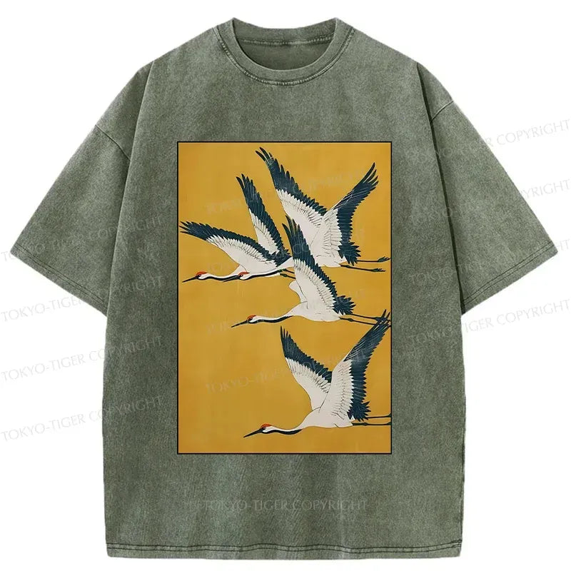 Cranes Painting Tee Best Seller