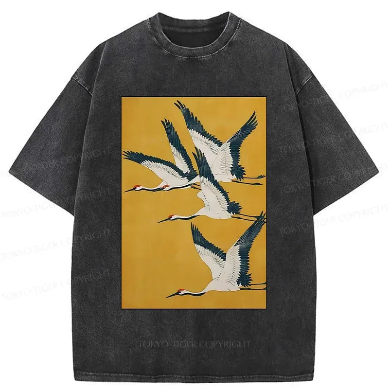 Cranes Painting Tee Best Seller