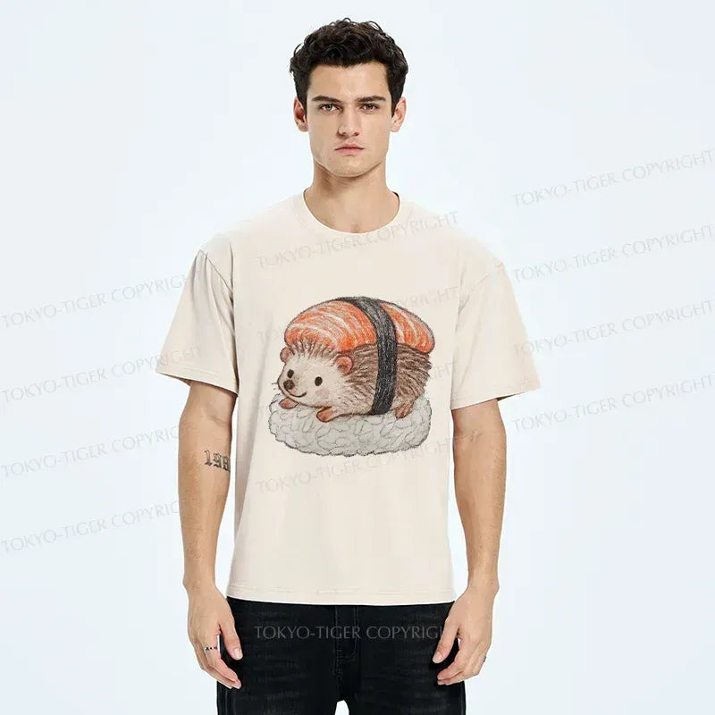 Japanese washed t-shirt for daily wear