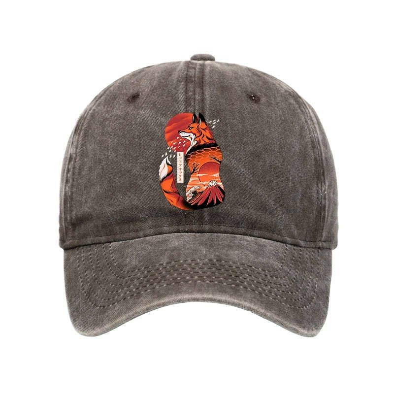 Vintage Fox Cap for Gift for Him