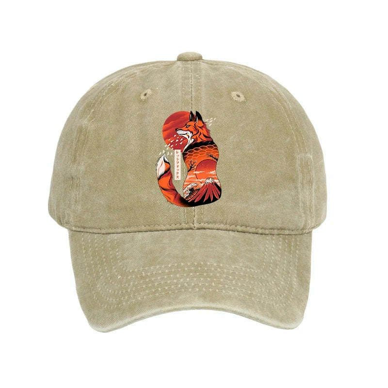 Vintage Fox Cap for Gift for Him