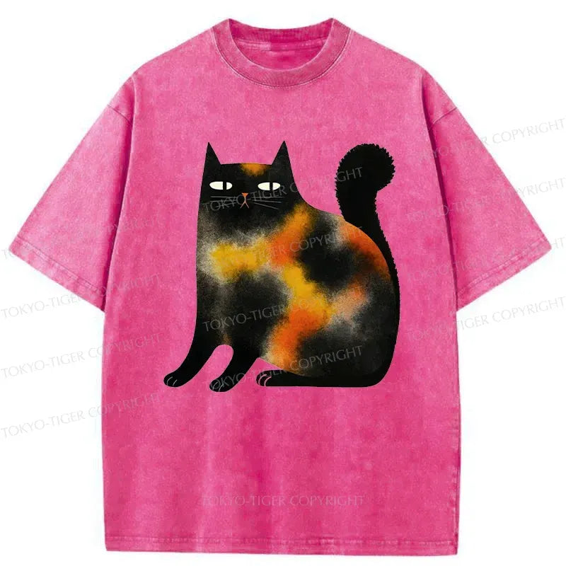 Tie-Dye Kitten T-Shirt for Summer