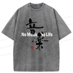 Japanese Streetwear Washed T-Shirt on Sale