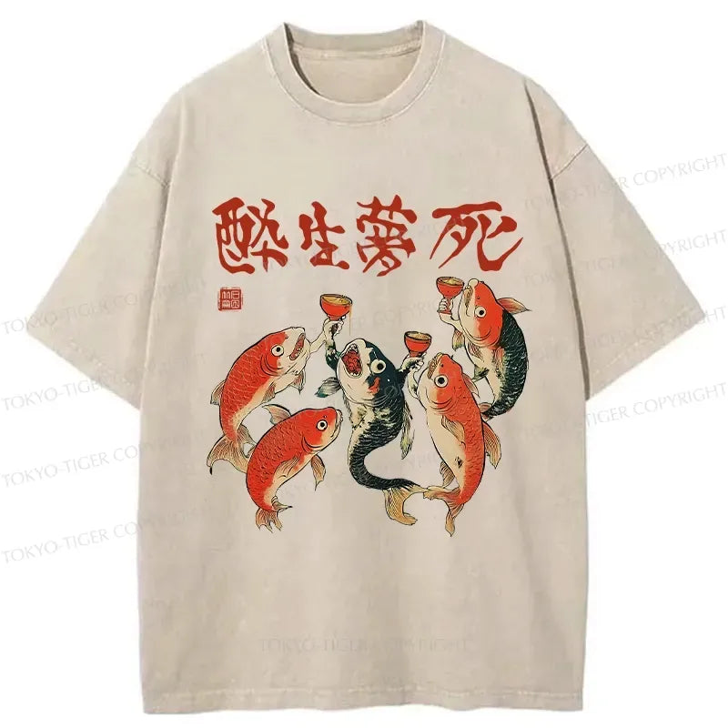 Japanese Kyoto Lion Unisex Cotton T-Shirt