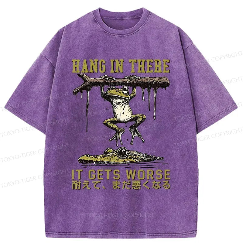Kyoto-Lion Desperate Frog Washed T-Shirt