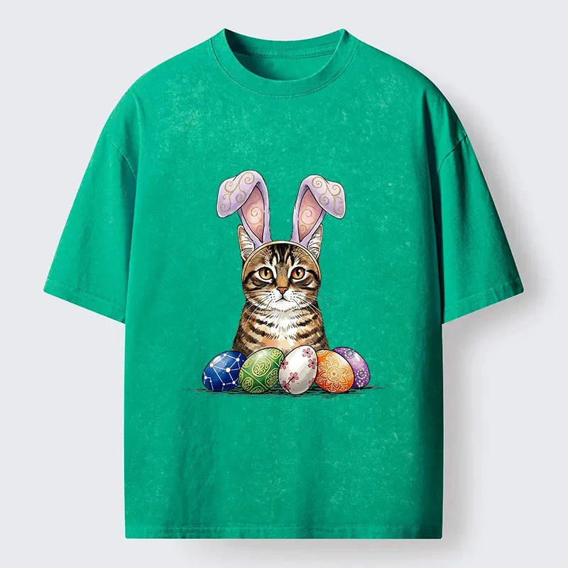 Vintage Ukiyo-e Cat T-Shirt for Streetwear