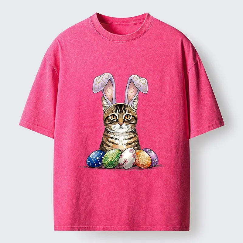 Vintage Ukiyo-e Cat T-Shirt for Streetwear