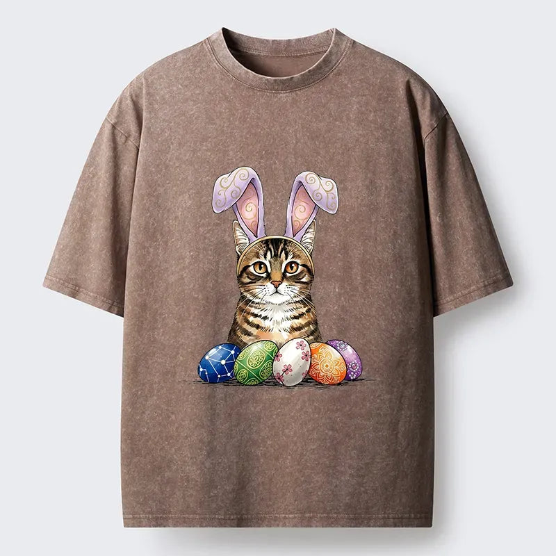 Casual Japanese Cat T-Shirt for Summer