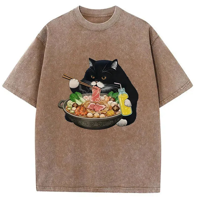washed cotton t-shirt for daily wear