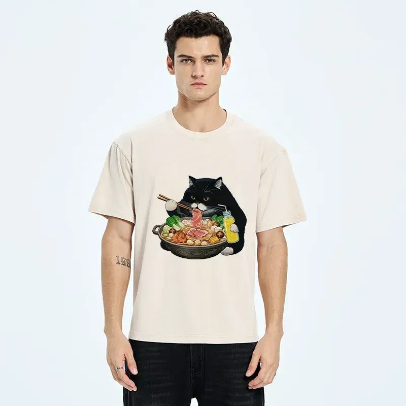 washed cotton t-shirt for daily wear