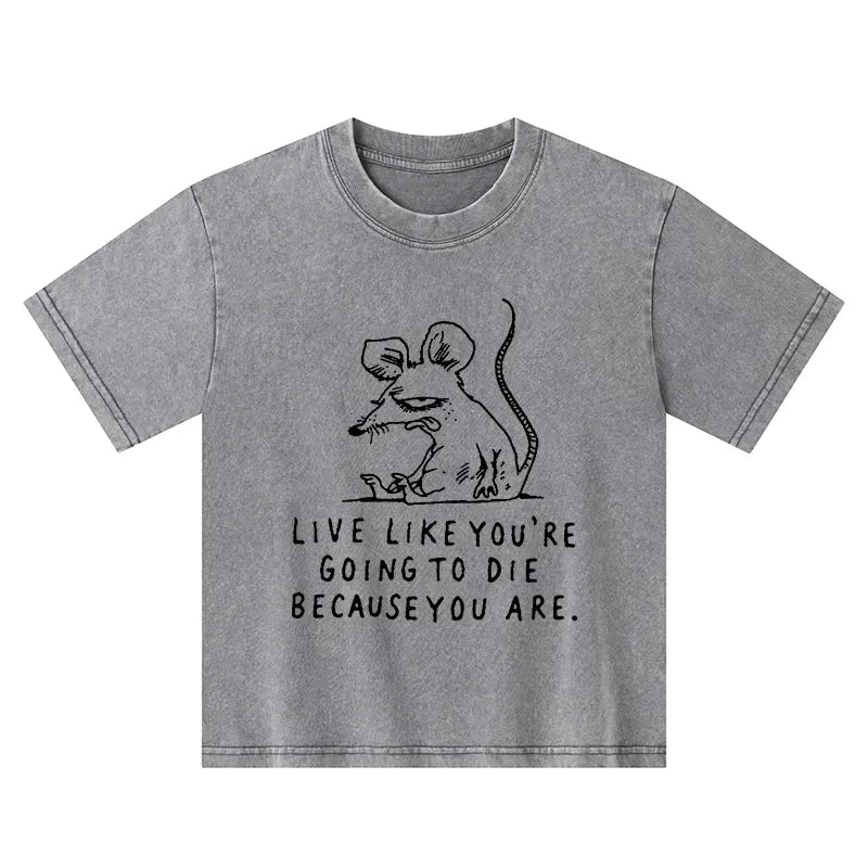 sarcastic rat life truth kids tee