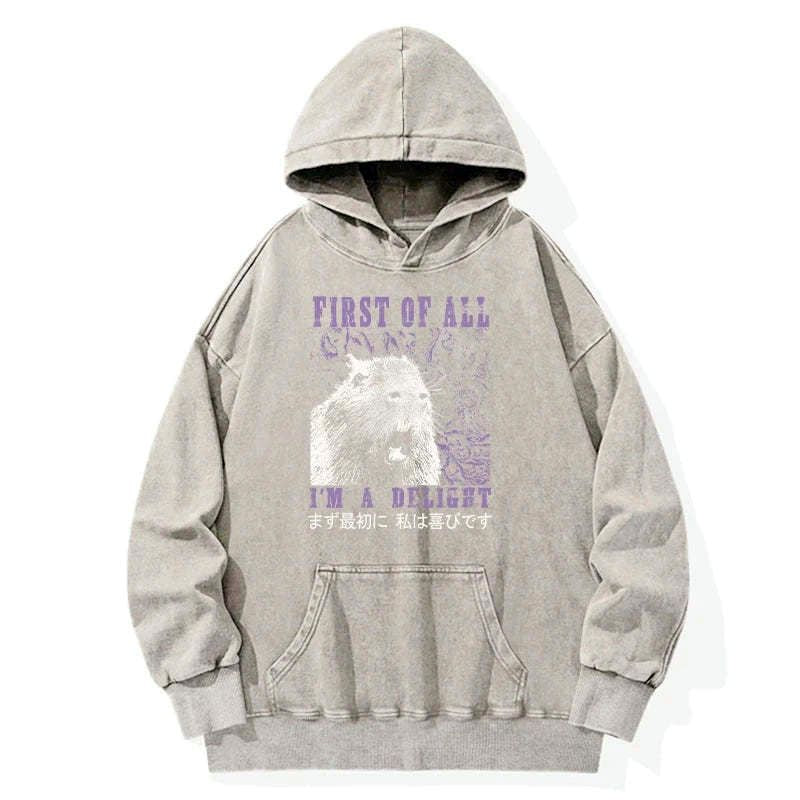 japanese vintage washed hoodie for men
