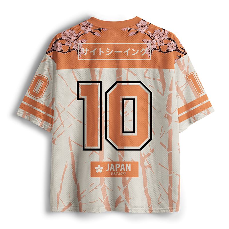 Kyoto Lion Mesh Jersey for Streetwear