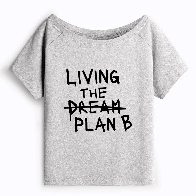 Japanese Off Shoulder T-Shirt for Women