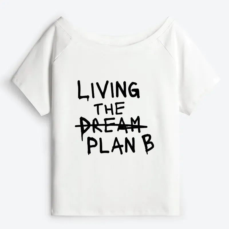 Japanese Off Shoulder T-Shirt for Women