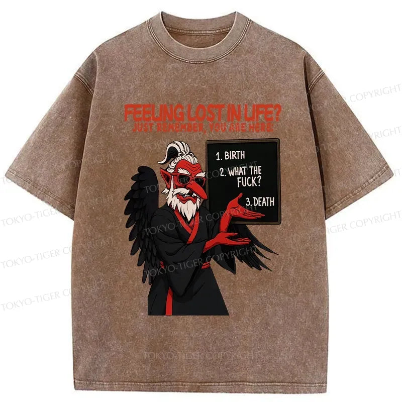 Washed Funny T-Shirt for Daily Wear