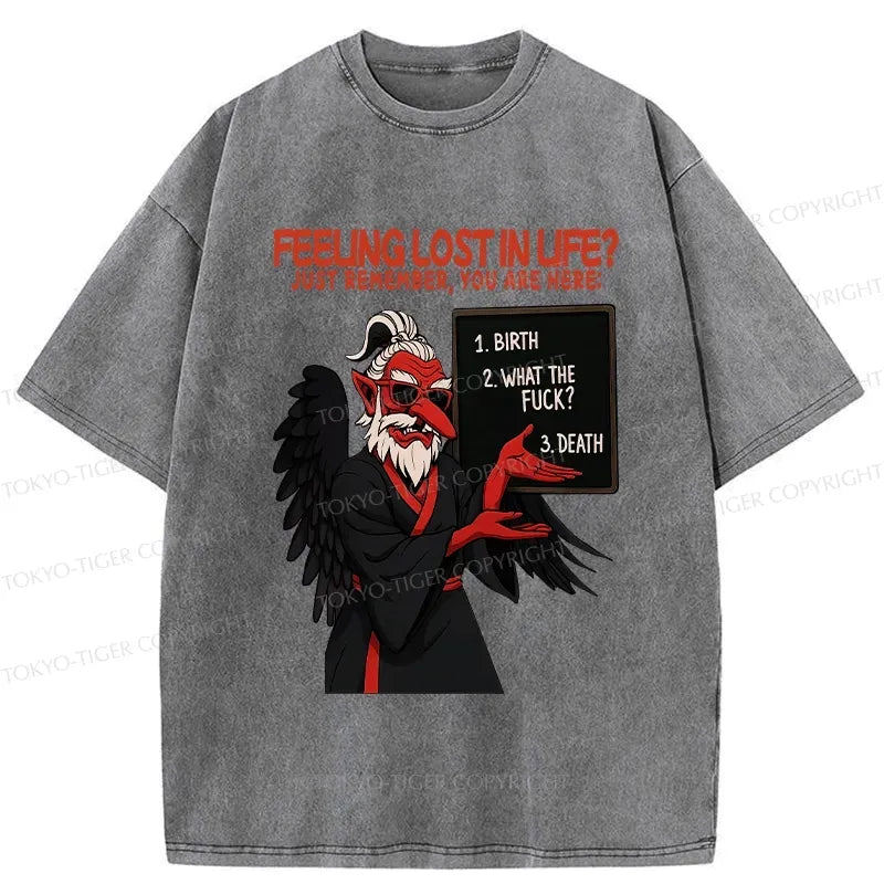Washed Funny T-Shirt for Daily Wear