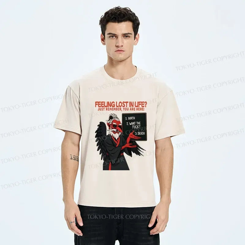 Washed Funny T-Shirt for Daily Wear