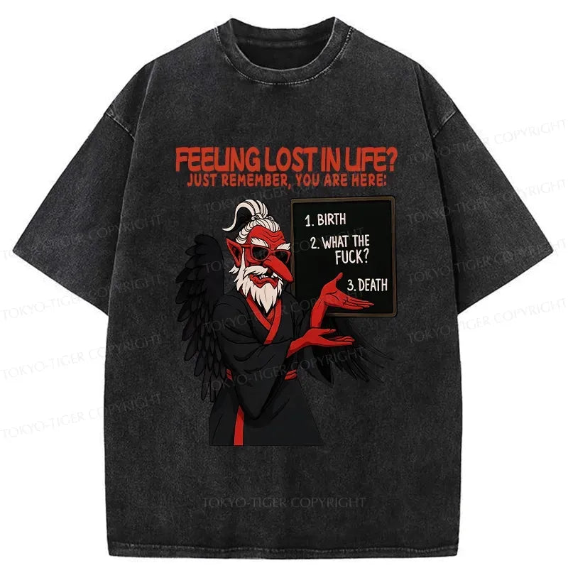 Washed Funny T-Shirt for Daily Wear