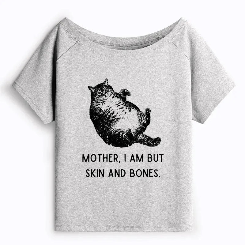 Kyoto-Lion Overweight Cat And Its Doting Owner Off Shoulder T-Shirt