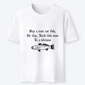 Funny Man Eat Fish Ukiyo-e Shirt