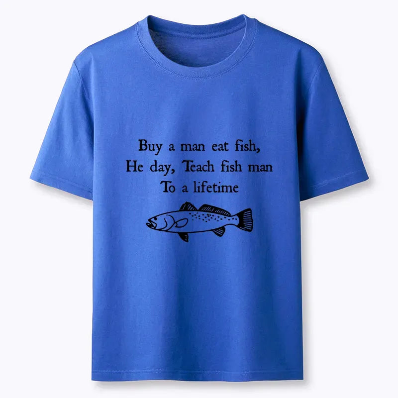 Kyoto-Lion Man Eat Fish Meme Classic T-Shirt