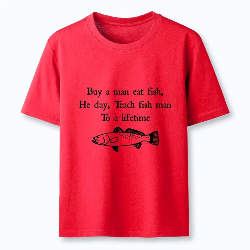 Kyoto-Lion Man Eat Fish Meme Classic T-Shirt