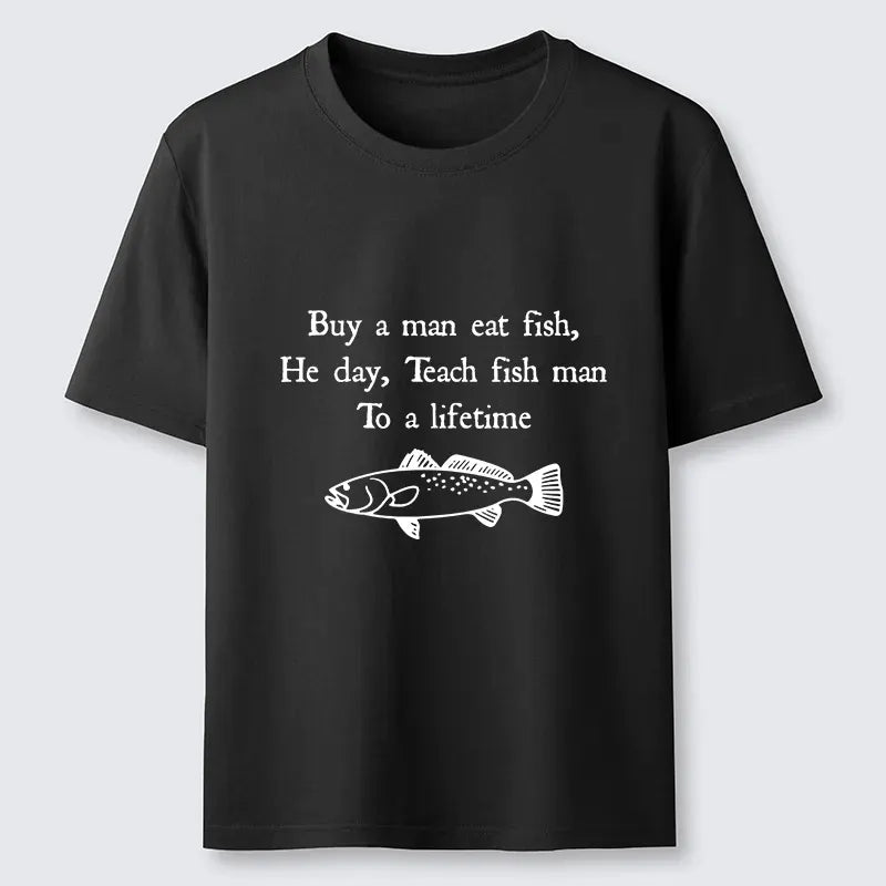 Kyoto-Lion Man Eat Fish Meme Classic T-Shirt