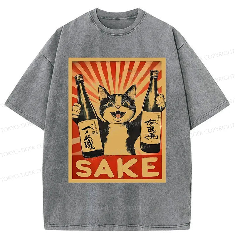 Funny Cat Wine T-Shirt Best Seller