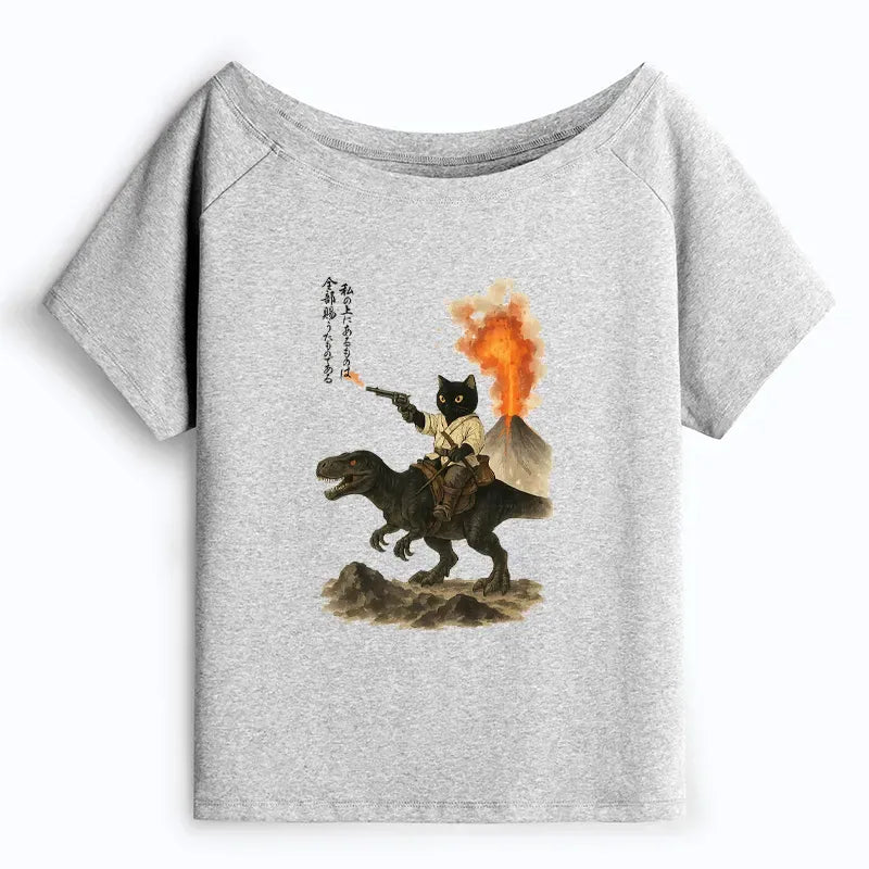 Kyoto-Lion Cat T-Shirt for Summer Gift