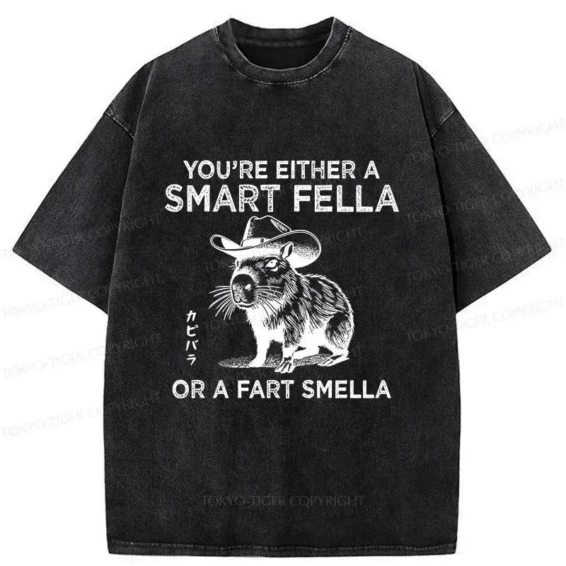 Vintage capybara washed t-shirt unisex
