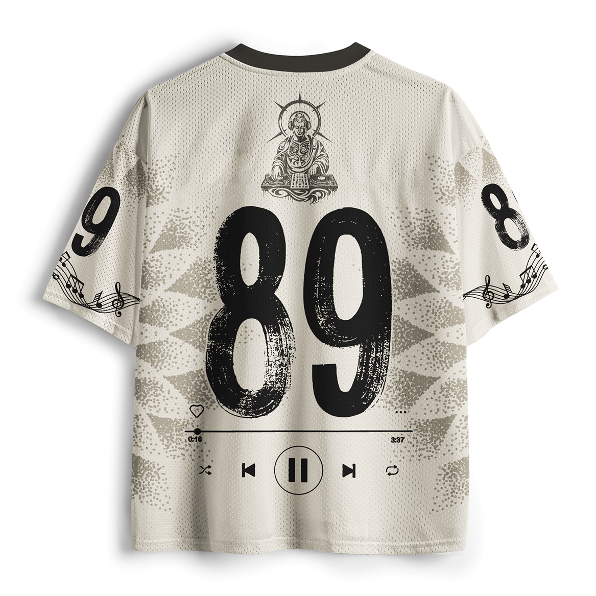 Kyoto-Lion DJ Buddha Zen Music Mesh Jersey